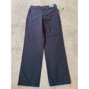 NWT Lee Womens Relaxed Fit Stretch Navy Blue Pants Size 10 Long